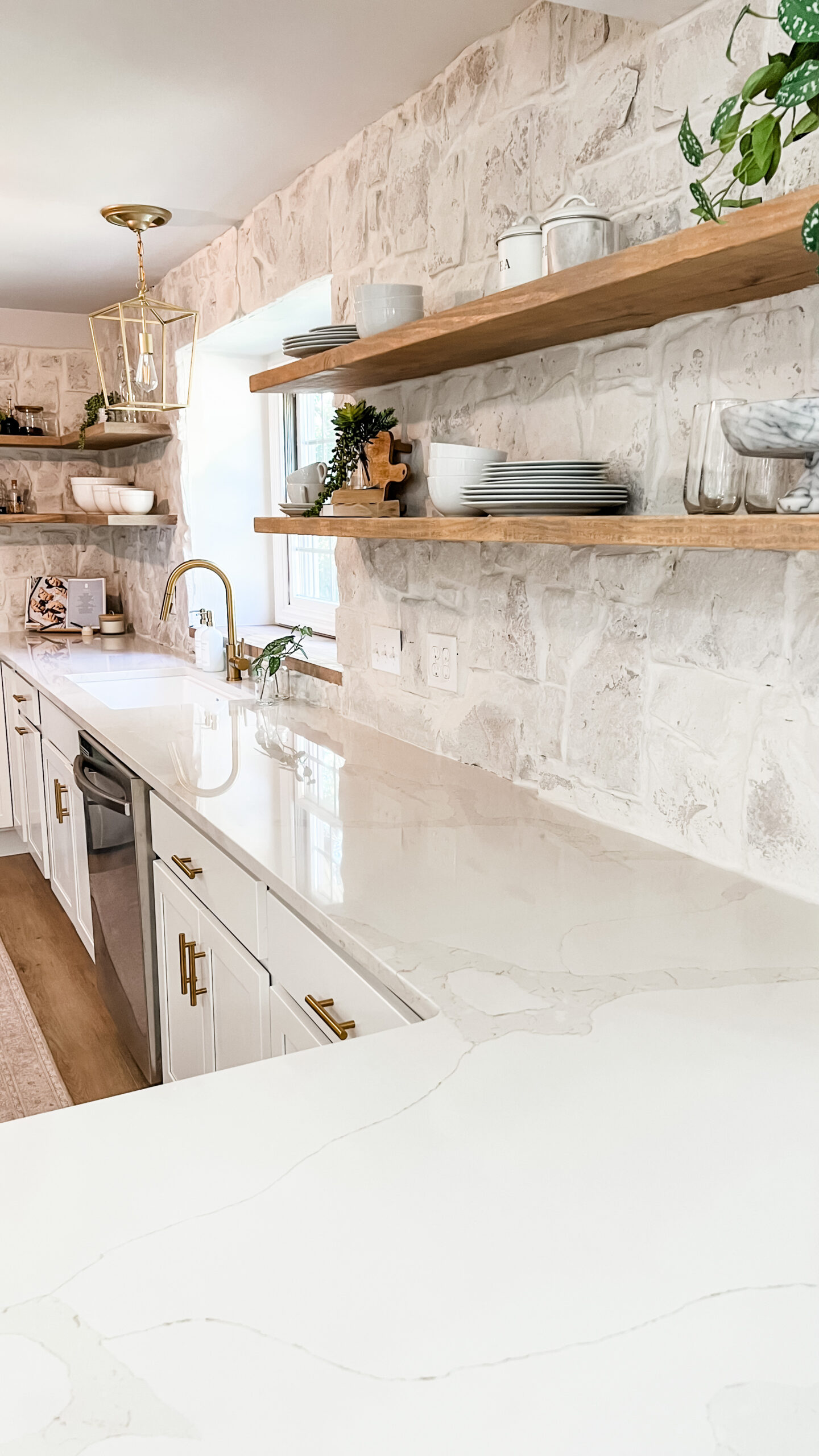 How To Install Stone Backsplash The Gibby Home How To Install Stone Backsplash The Gibby Home