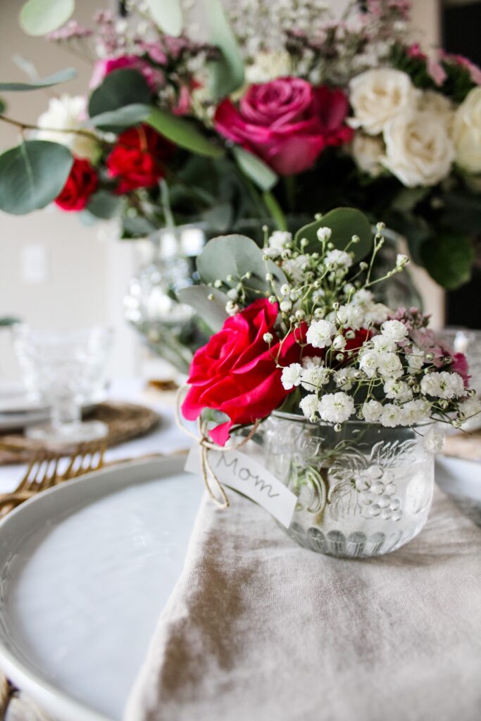 place setting you can use when hosting mother's day dinner or brunch