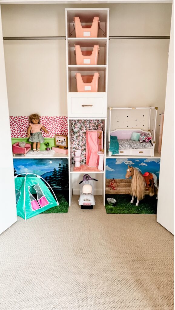 closet built in doll house
