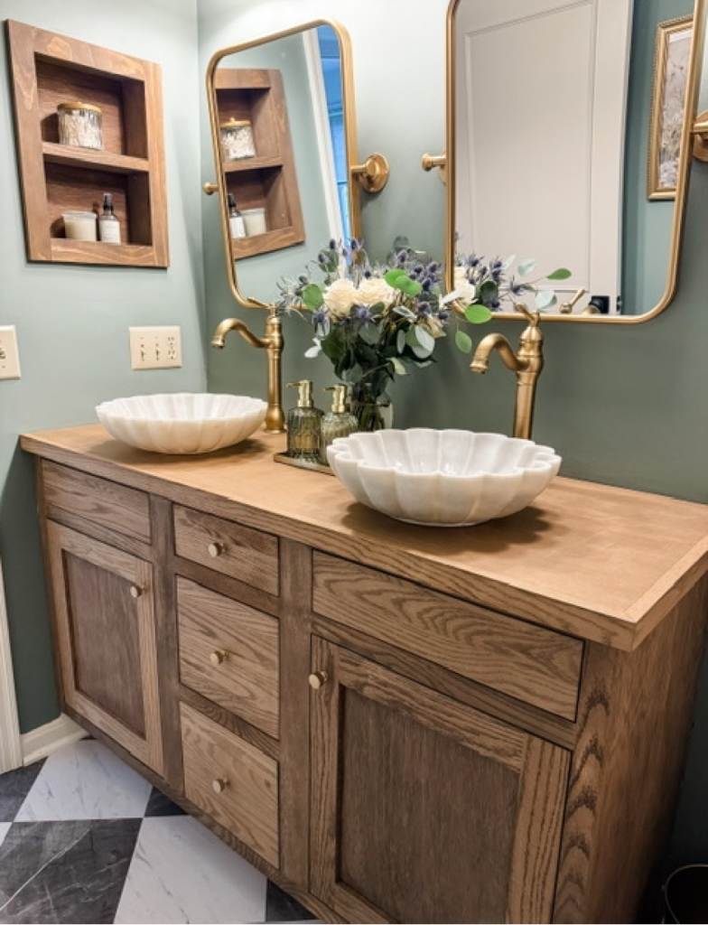 updating the bathroom vanity