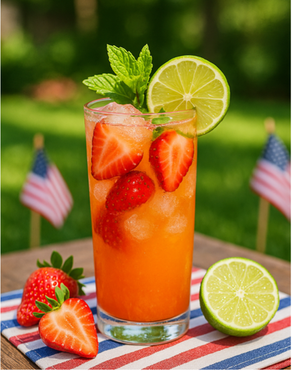Strawberry Citrus Fizz