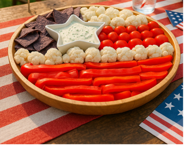 Flag-Inspired Veggie Tray